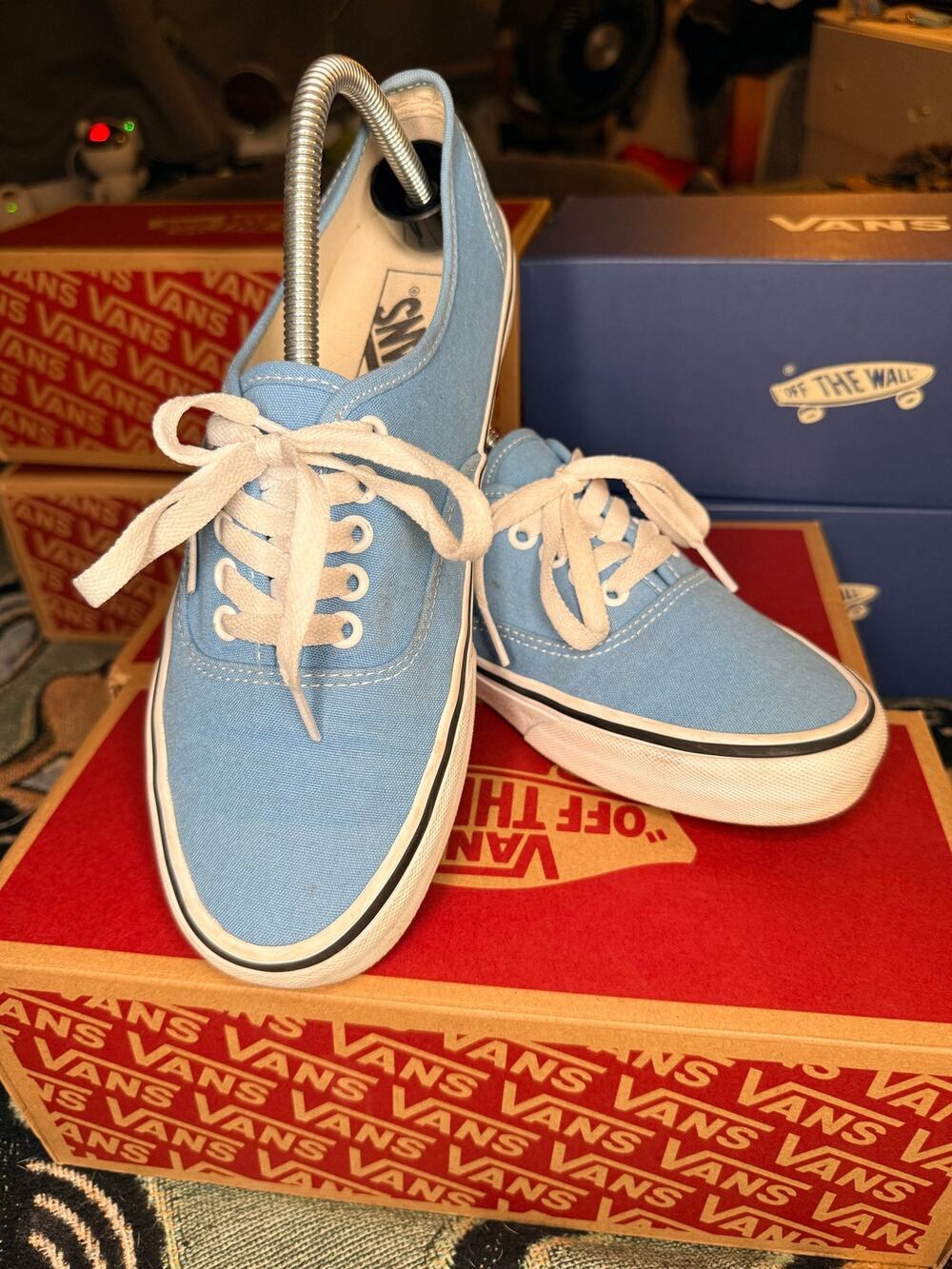 GENTLY WORN Vans Authentic Heritage Blue Men 8/Women 9.5